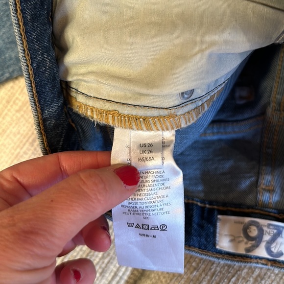 We the Free Bootcut Jeans size 26 high rise button fly - Picture 7 of 13